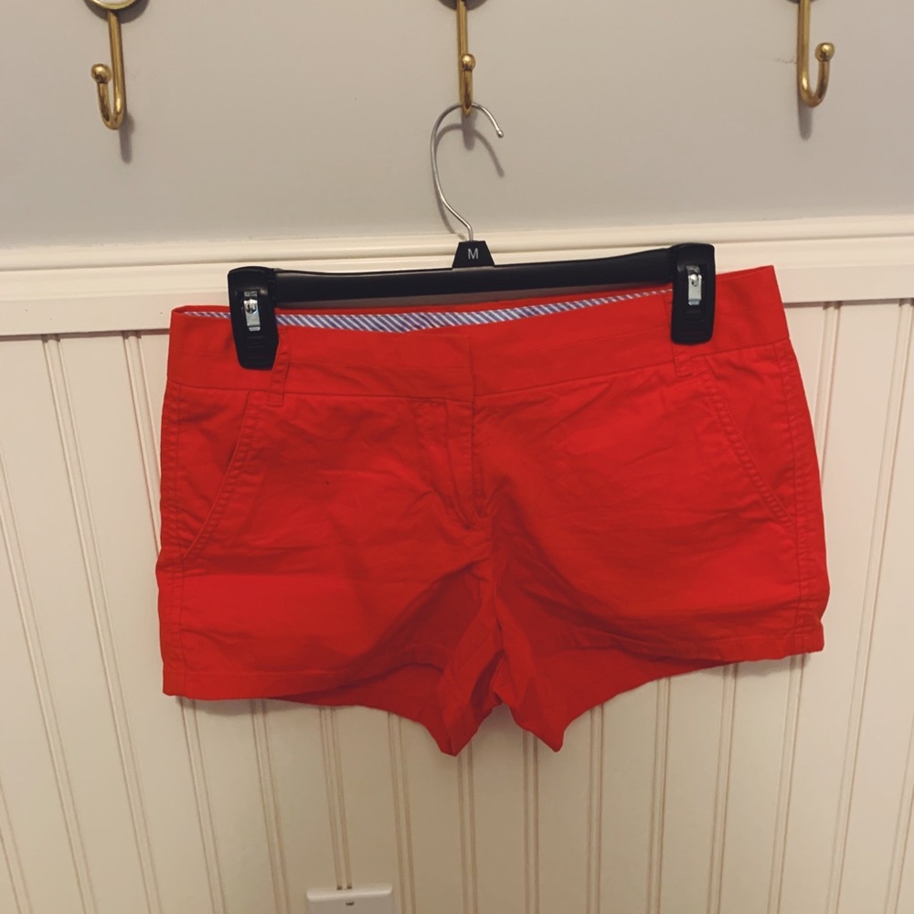 Red Jcrew Shorts